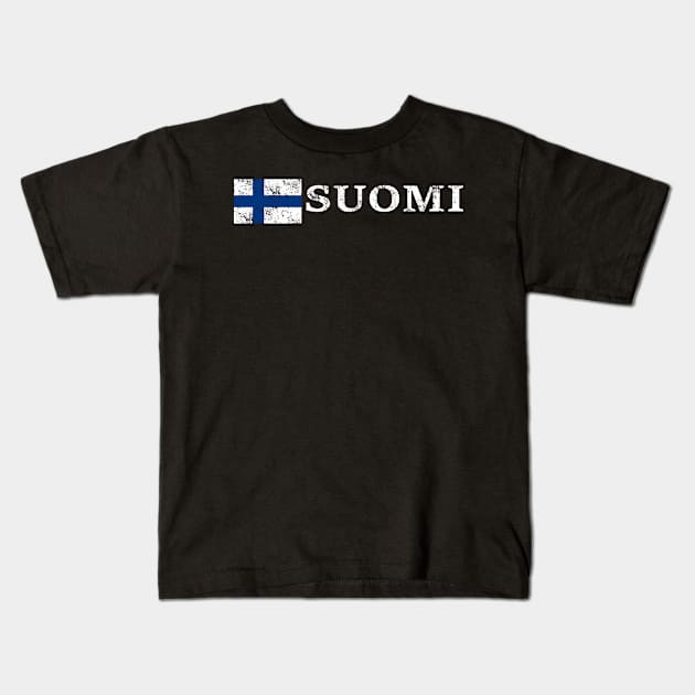 Finland Scandinavia Europe Vacation Travel Kids T-Shirt by Wikstroem